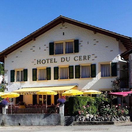 Hotel Du Cerf Soubey Exterior foto